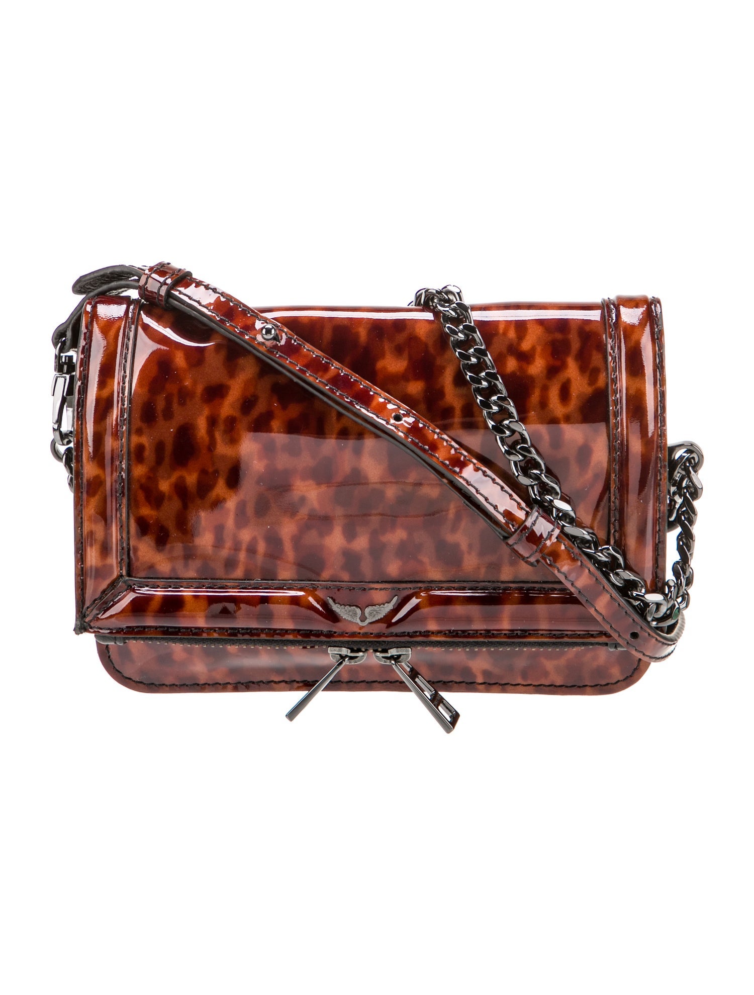 Zadig & Voltaire Patent Leather Crossbody Bag
