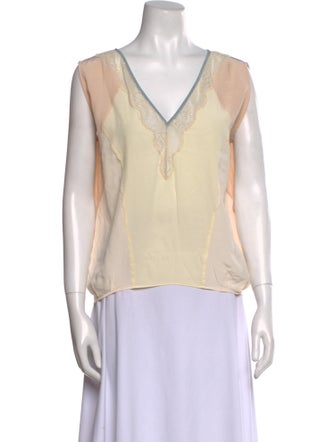 Zadig & Voltaire Silk V-Neck Top