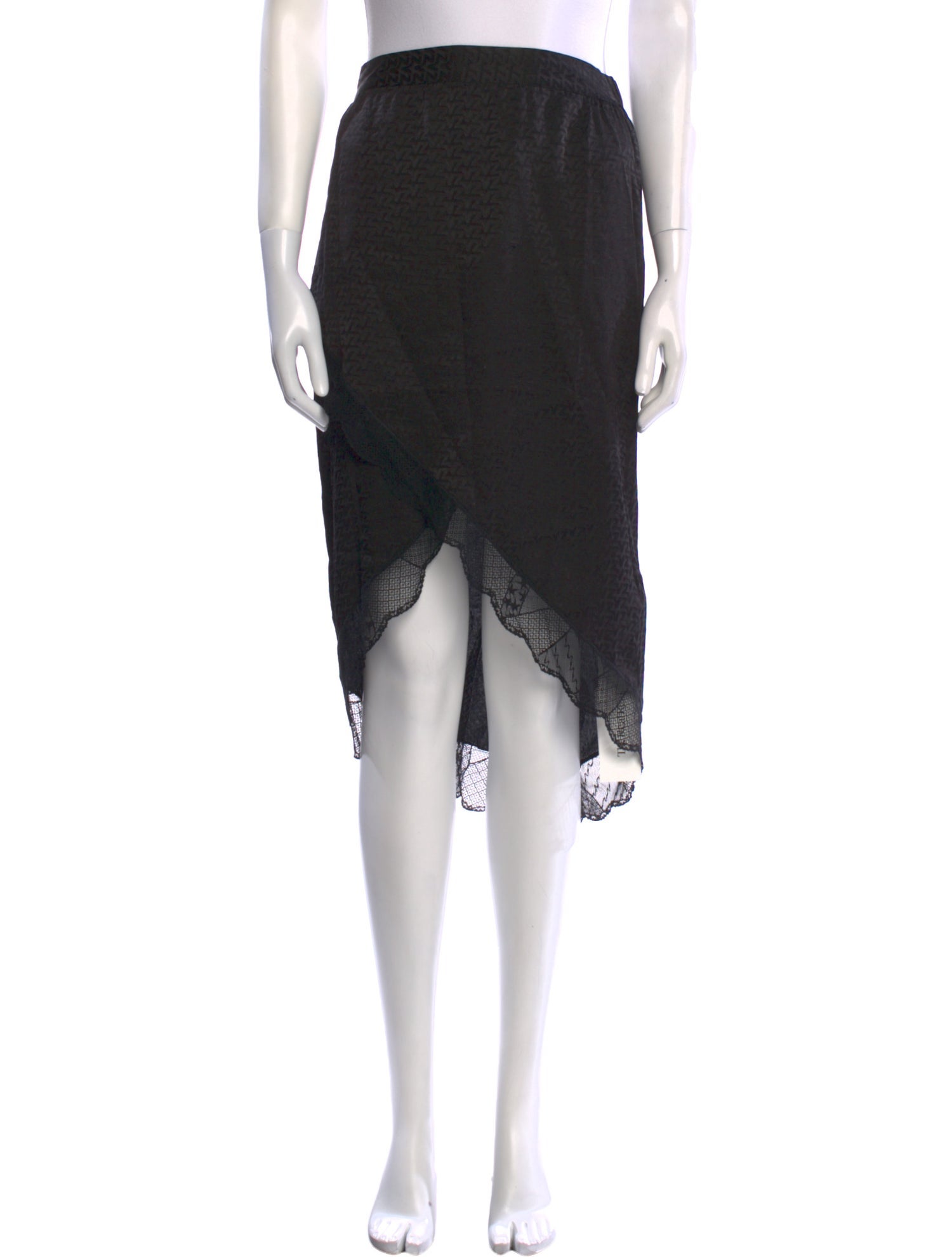 Zadig & Voltaire Silk Midi Length Skirt