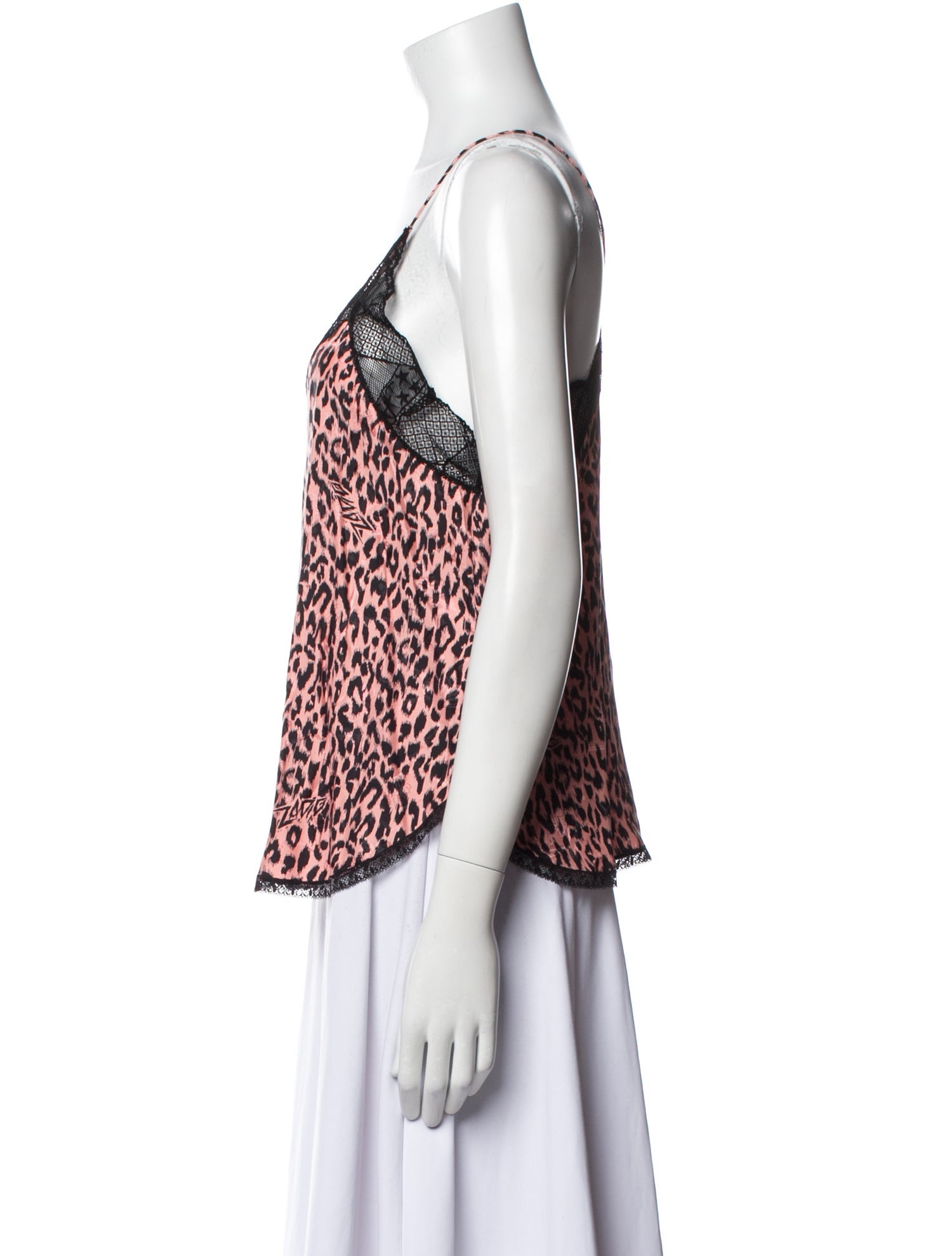 Zadig & Voltaire Animal Print V-Neck Top