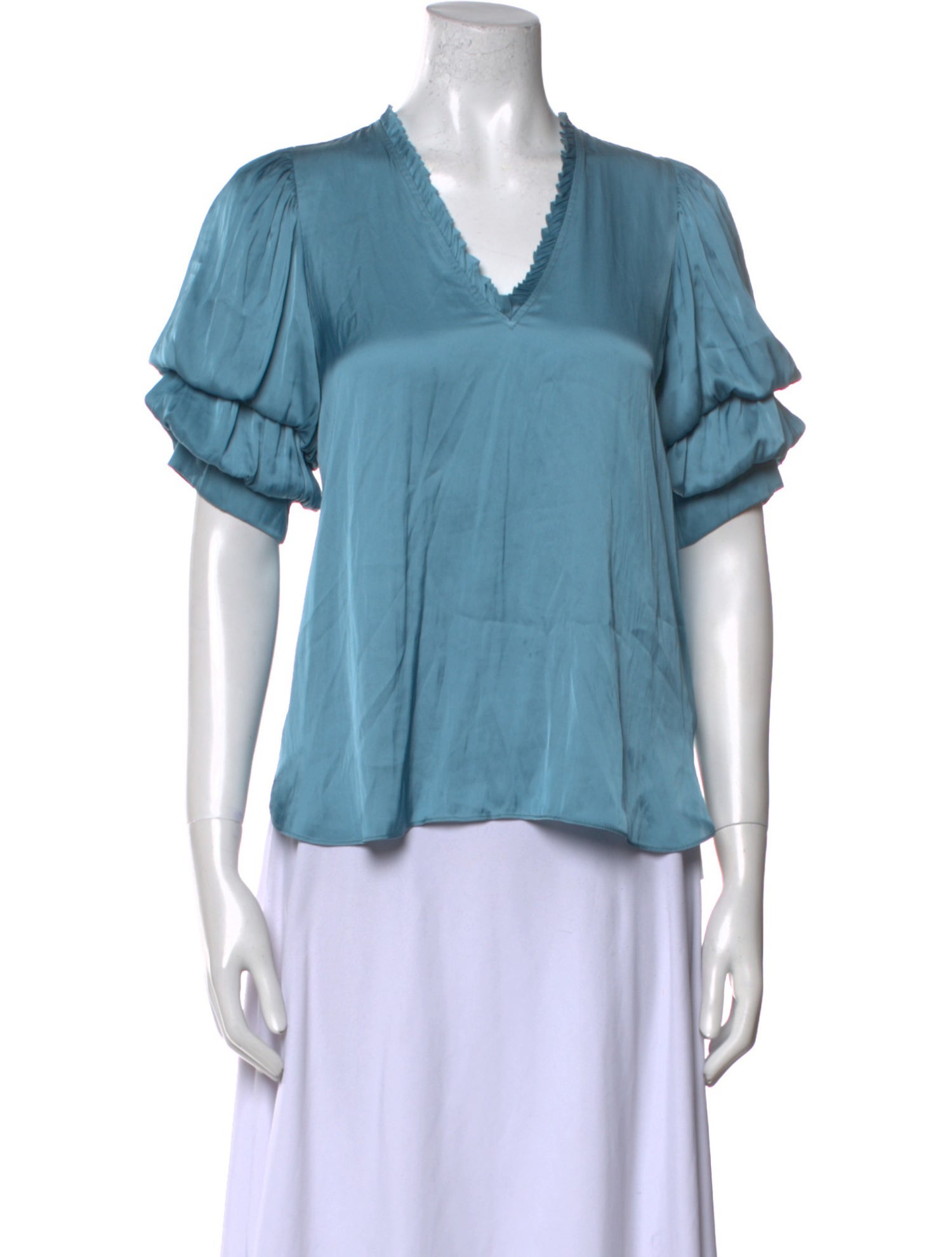 Zadig & Voltaire V-Neck Short Sleeve Blouse