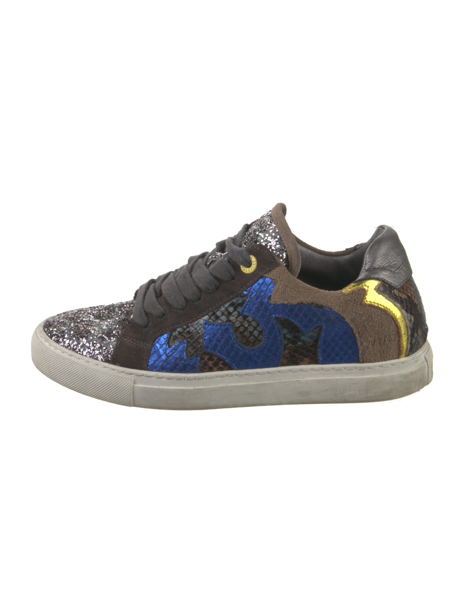 Zadig & Voltaire Suede Printed Sneakers