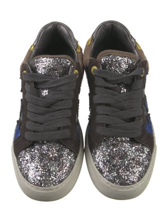 Zadig & Voltaire Suede Printed Sneakers
