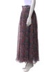 Zadig & Voltaire Floral Print Midi Length Skirt