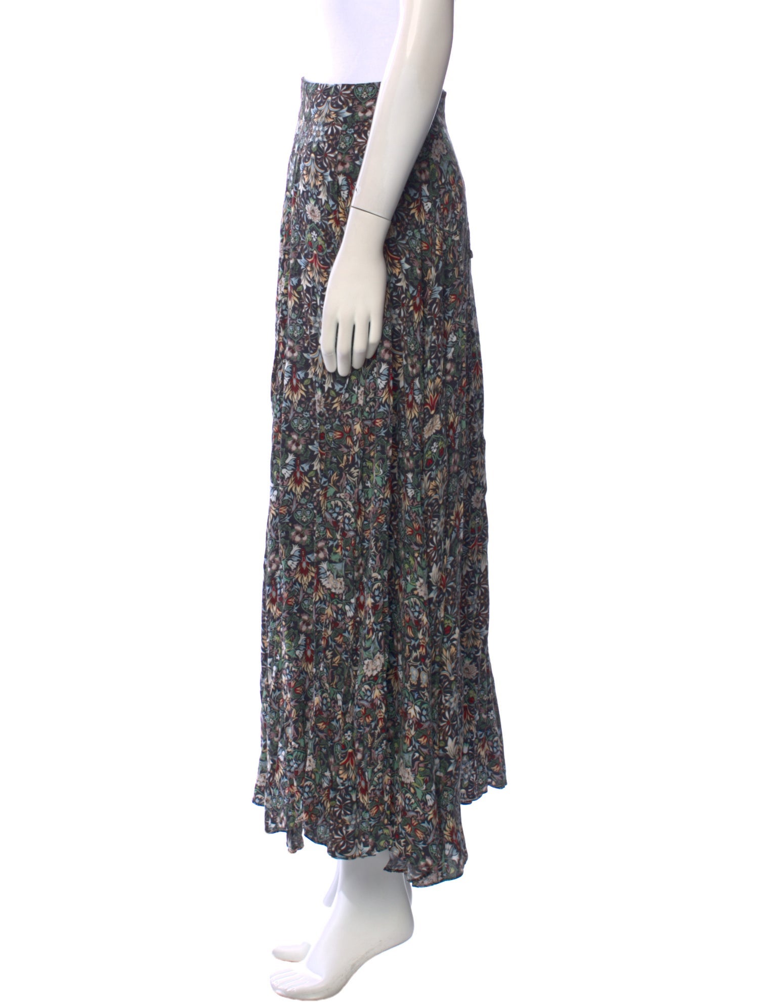 Zadig & Voltaire Floral Print Midi Length Skirt