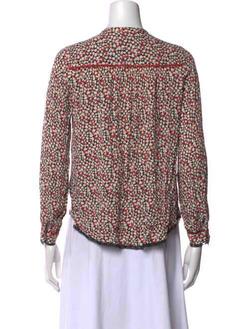 Zadig & Voltaire Printed Mock Neck Blouse