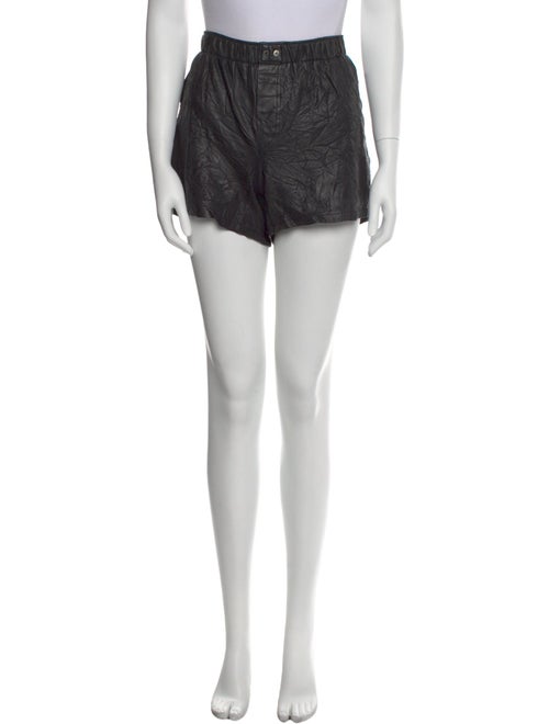 Zadig & Voltaire Lamb Leather Mini Shorts
