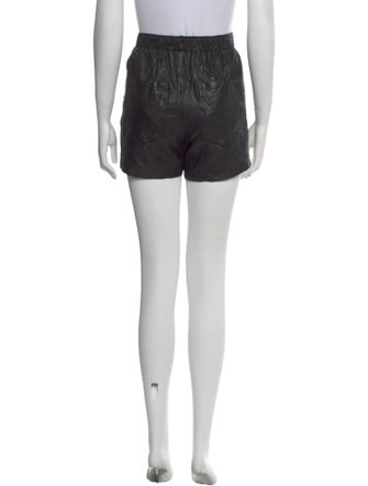 Zadig & Voltaire Lamb Leather Mini Shorts