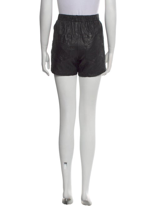 Zadig & Voltaire Lamb Leather Mini Shorts