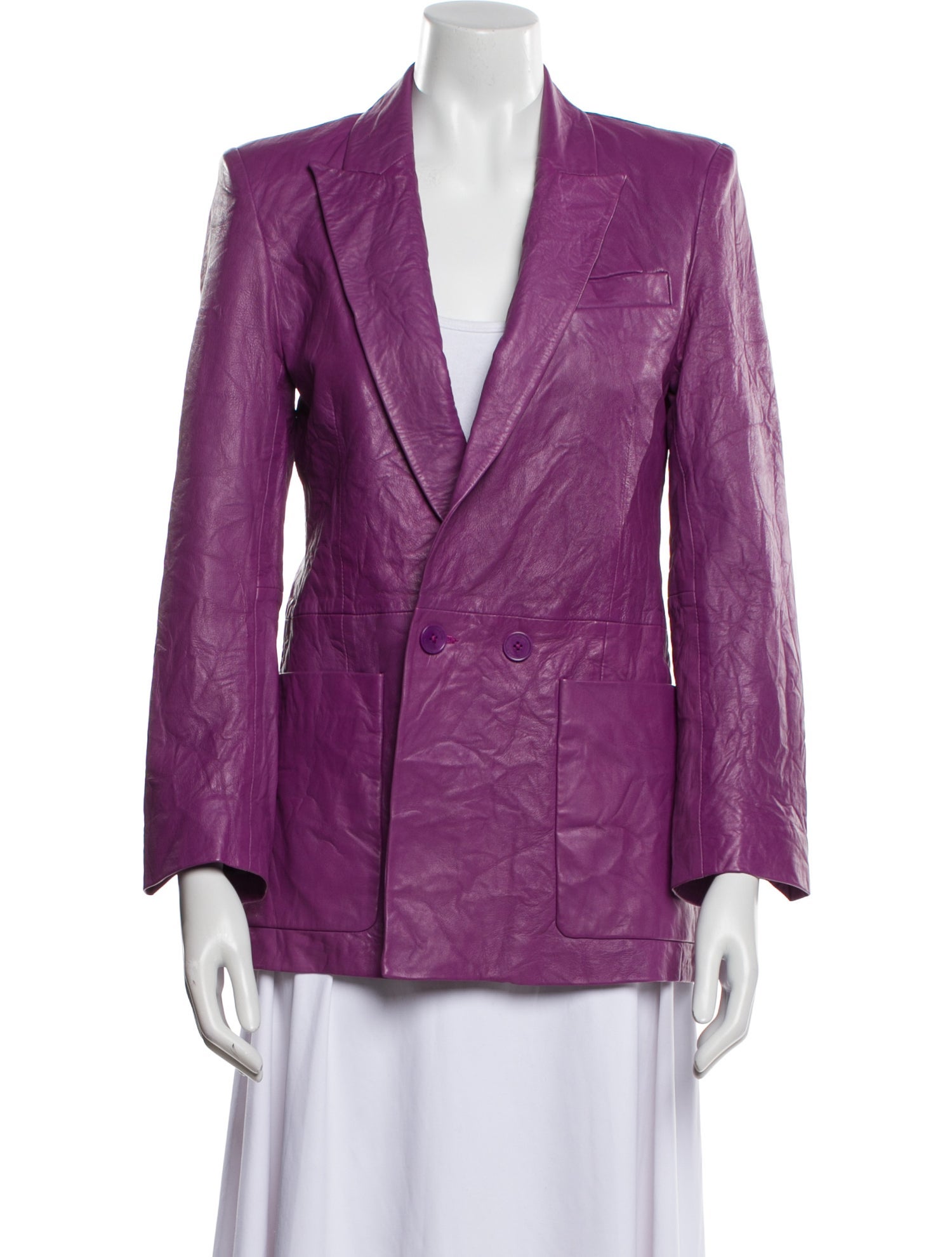 Zadig & Voltaire Lamb Leather Blazer