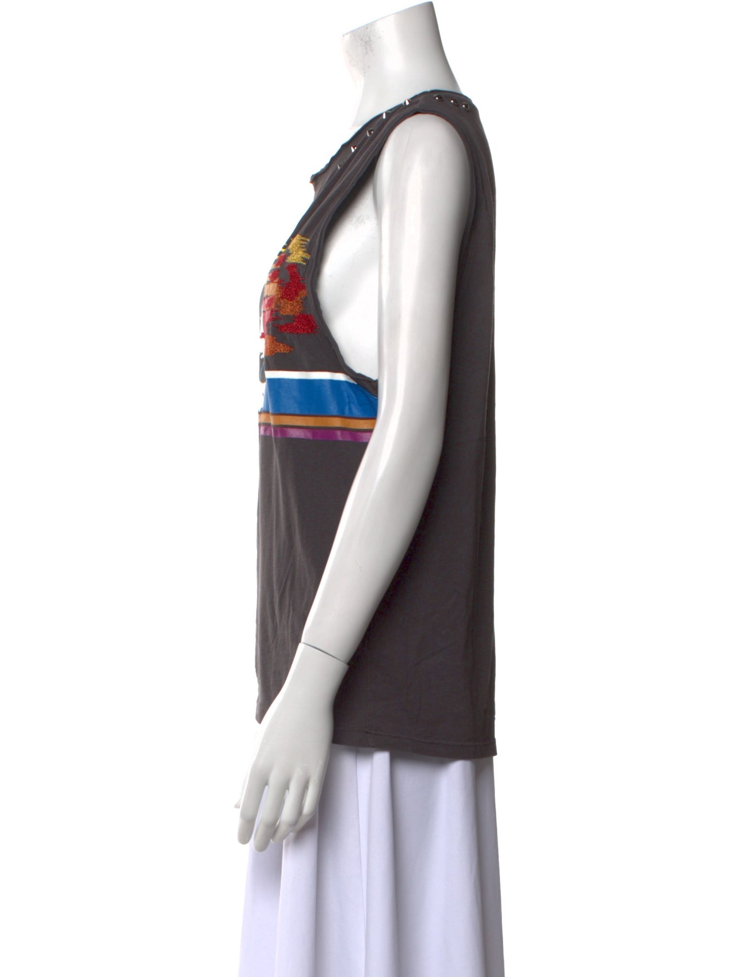 Zadig & Voltaire Graphic Print Scoop Neck Top