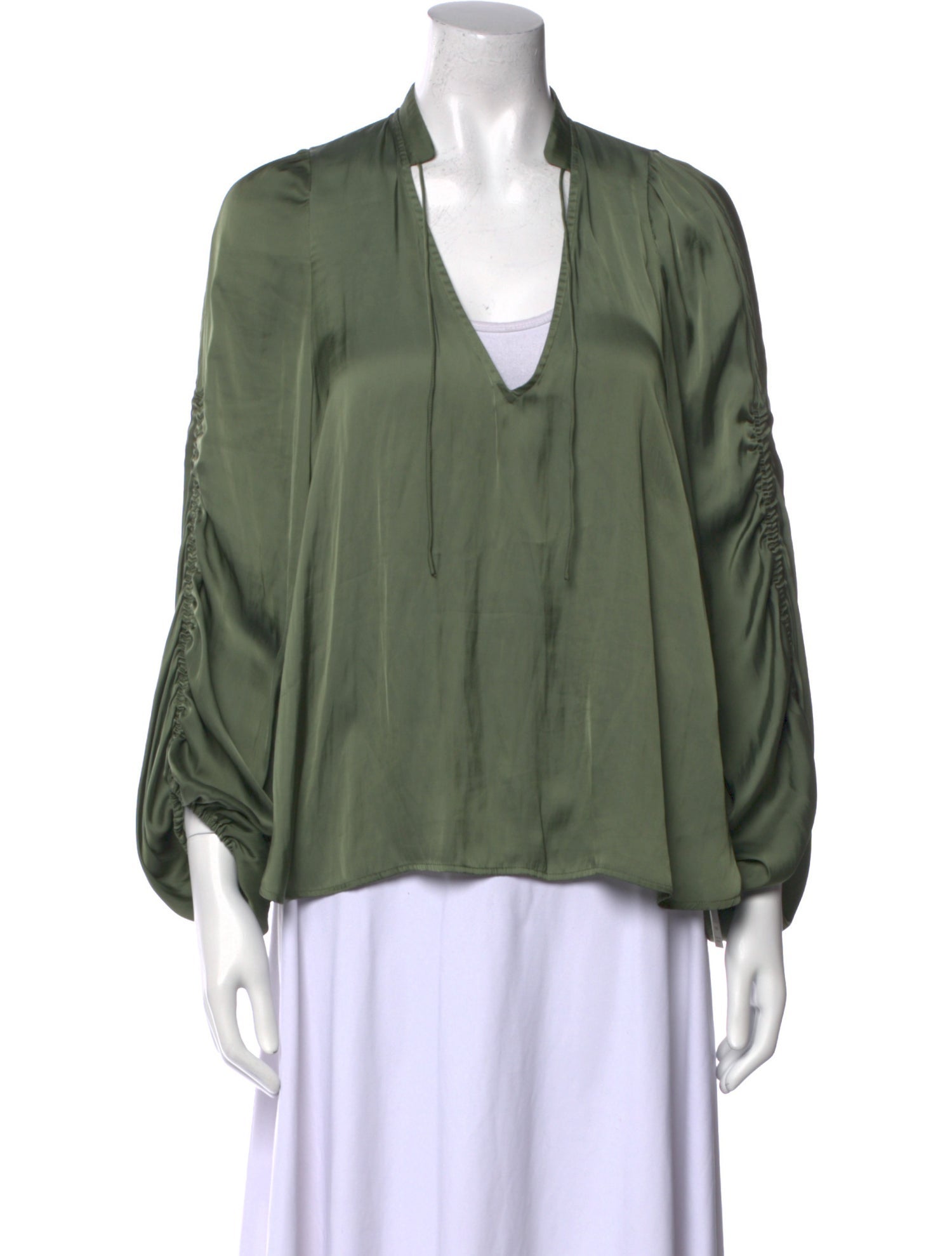 Zadig & Voltaire V-Neck Three-Quarter Sleeve Blouse