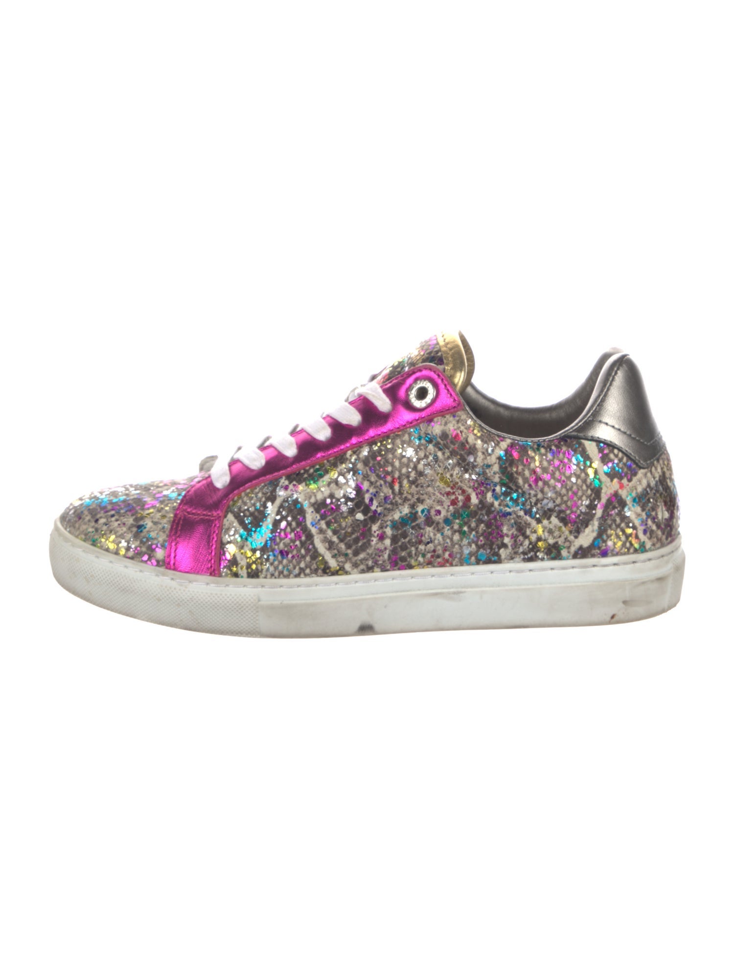 Zadig & Voltaire Leather Printed Sneakers