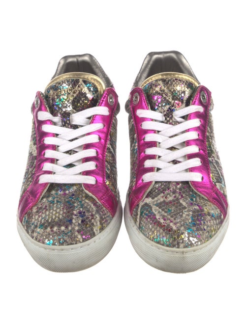 Zadig & Voltaire Leather Printed Sneakers