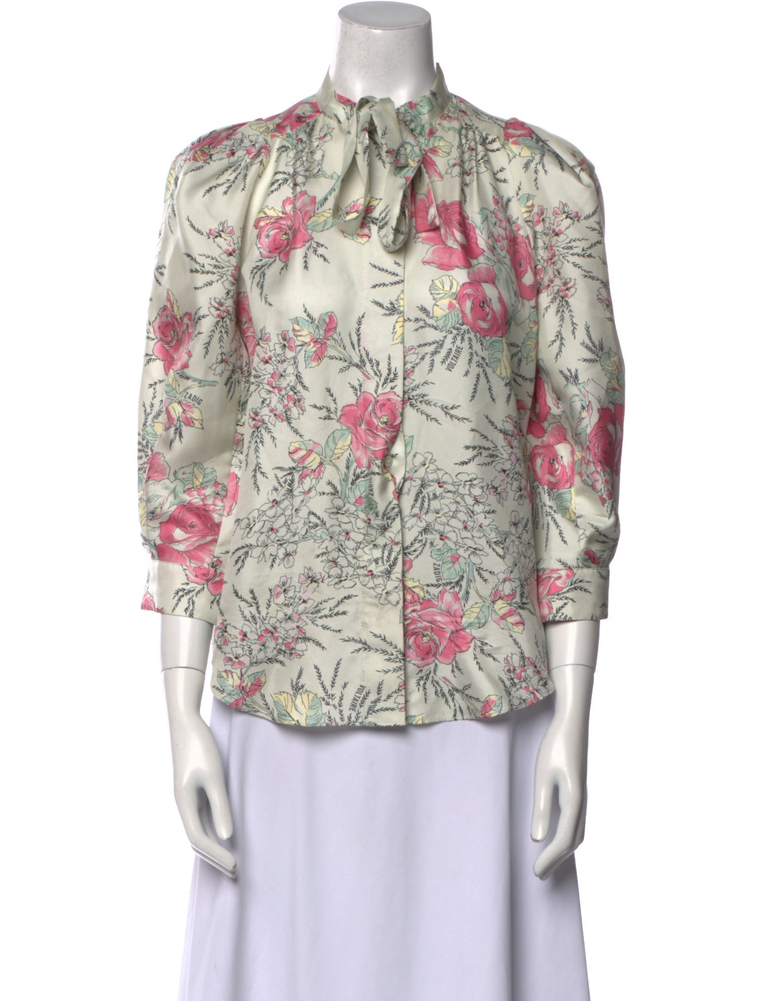 Zadig & Voltaire Silk Floral Print Blouse