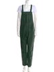 Zadig & Voltaire Lamb Leather Square Neckline Jumpsuit