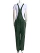 Zadig & Voltaire Lamb Leather Square Neckline Jumpsuit