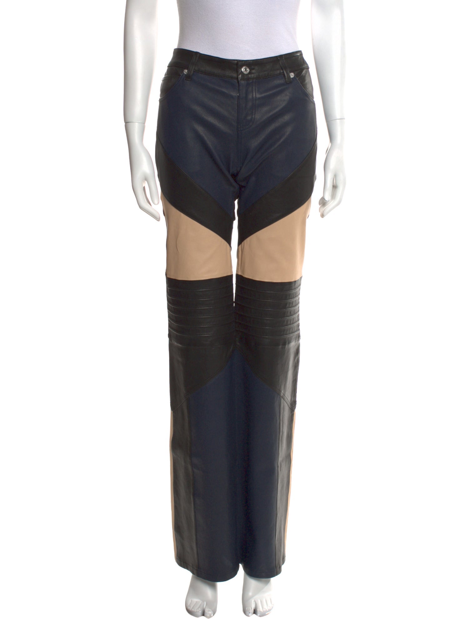 Zadig & Voltaire Lamb Leather Wide Leg Pants