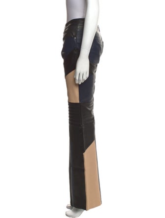 Zadig & Voltaire Lamb Leather Wide Leg Pants