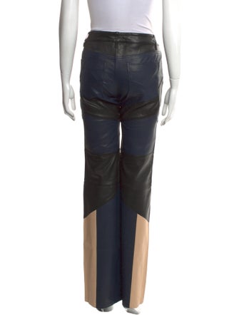 Zadig & Voltaire Lamb Leather Wide Leg Pants