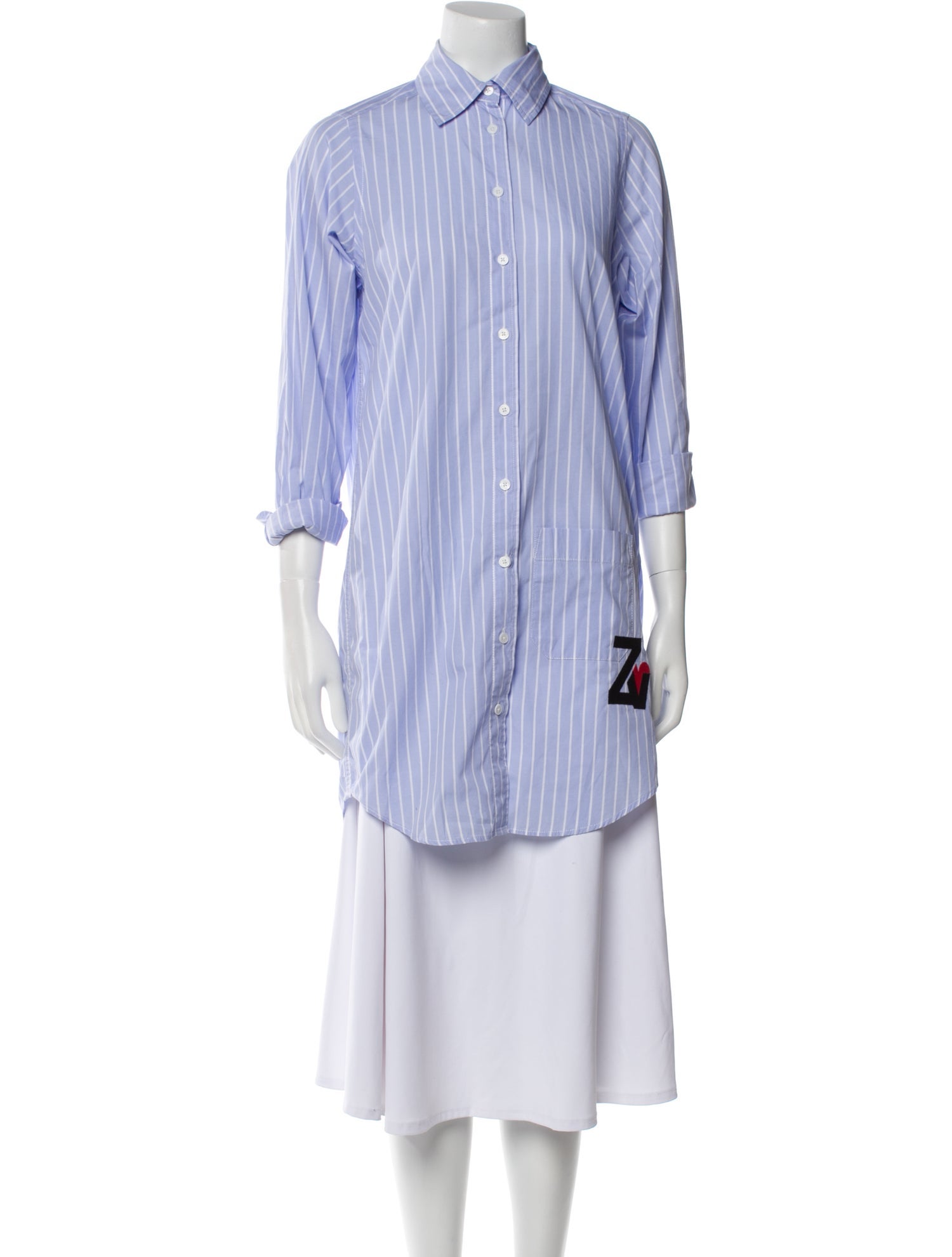 Zadig & Voltaire Striped Three-Quarter Sleeve Tunic