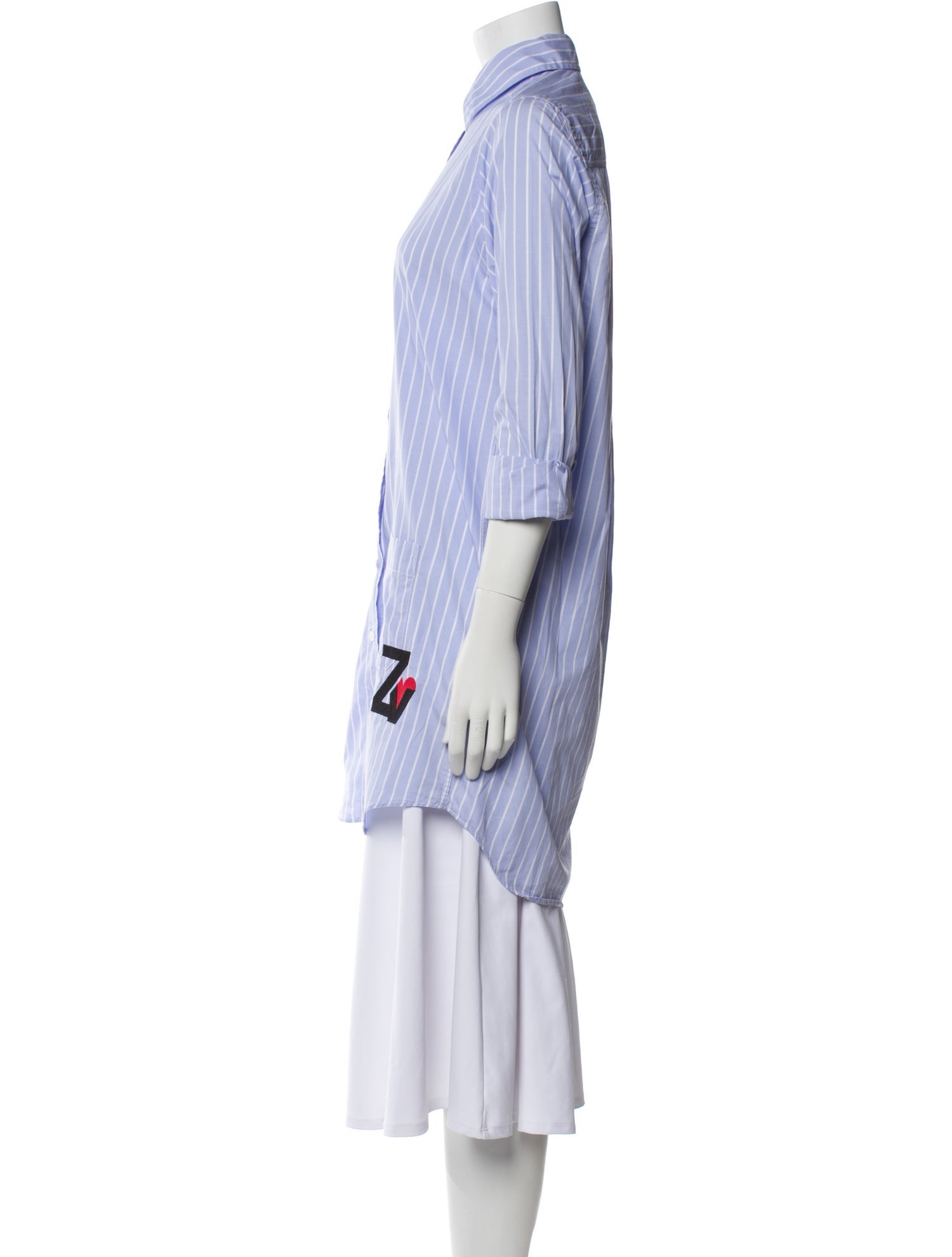 Zadig & Voltaire Striped Three-Quarter Sleeve Tunic