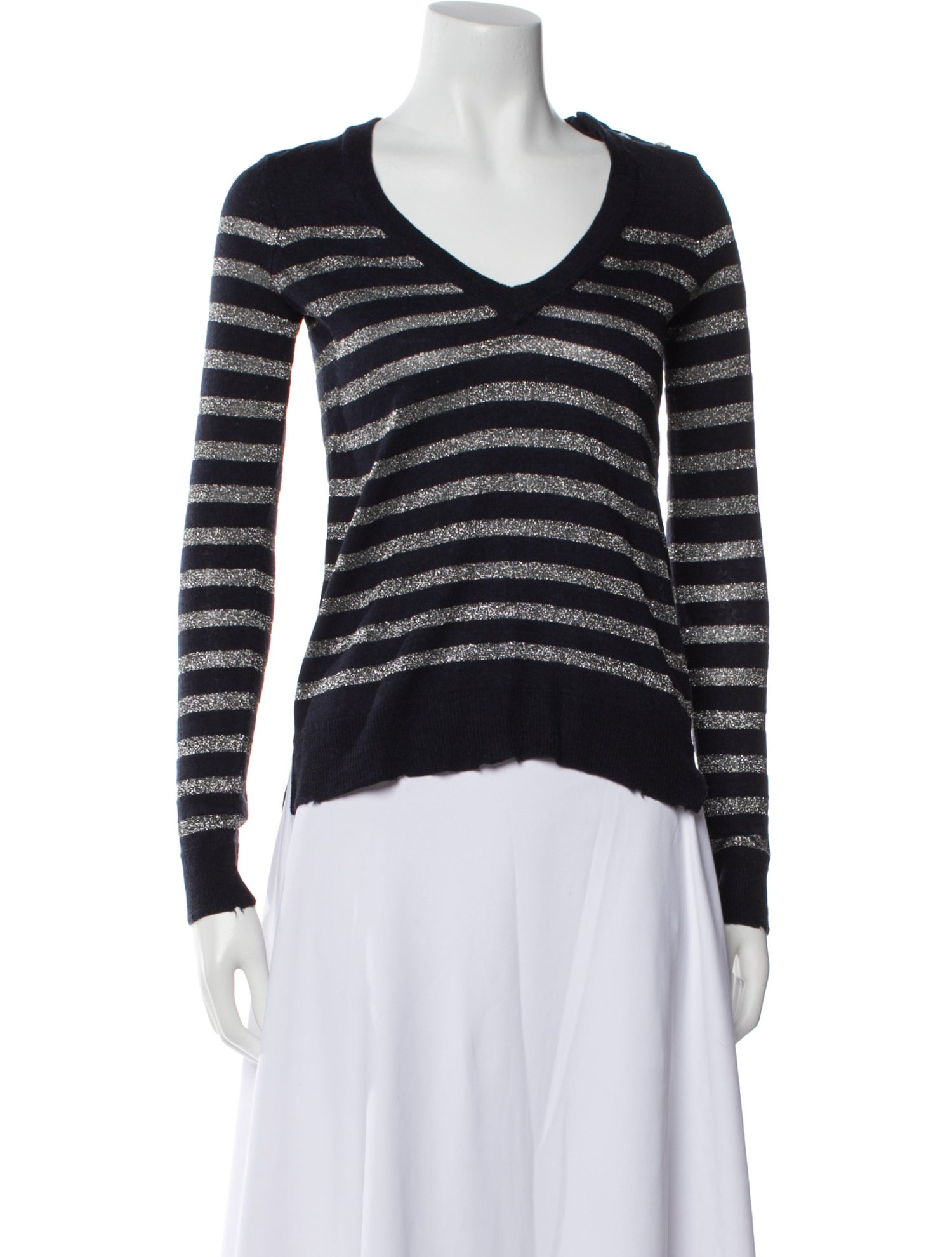 Zadig & Voltaire Merino Wool Striped Sweater