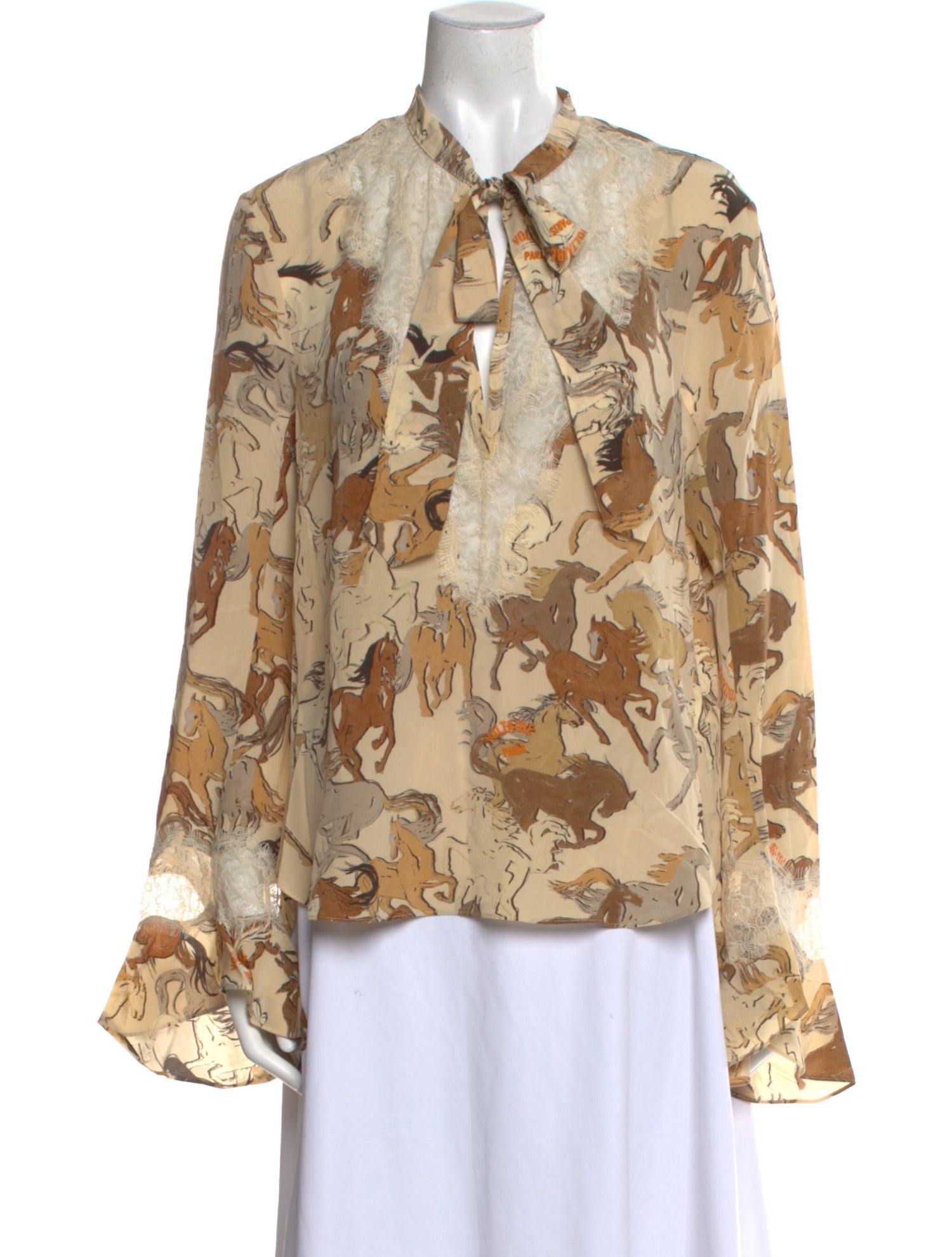 Zadig & Voltaire Silk Floral Print Blouse w/ Tags