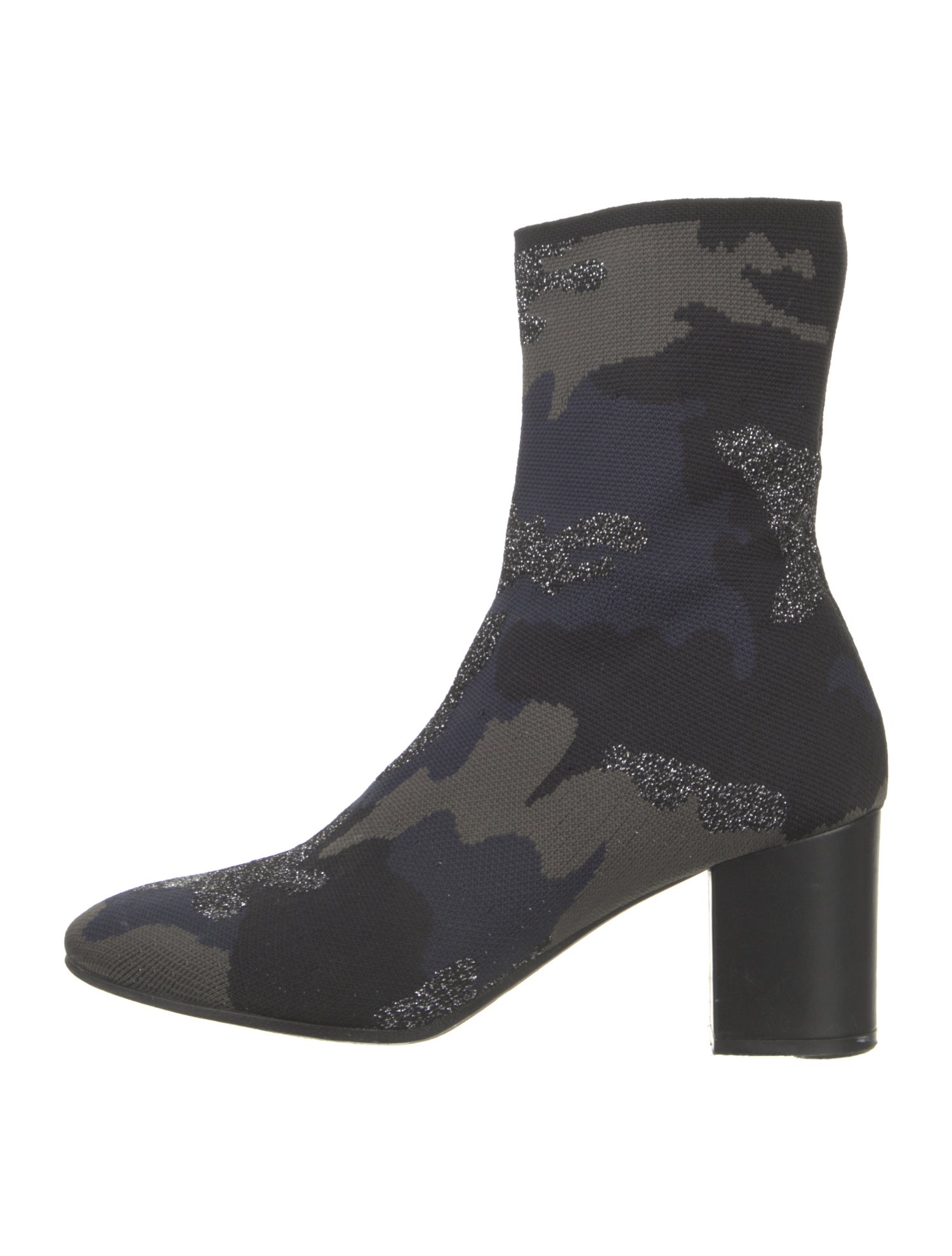 Zadig & Voltaire Printed Glitter Accents Sock Boots