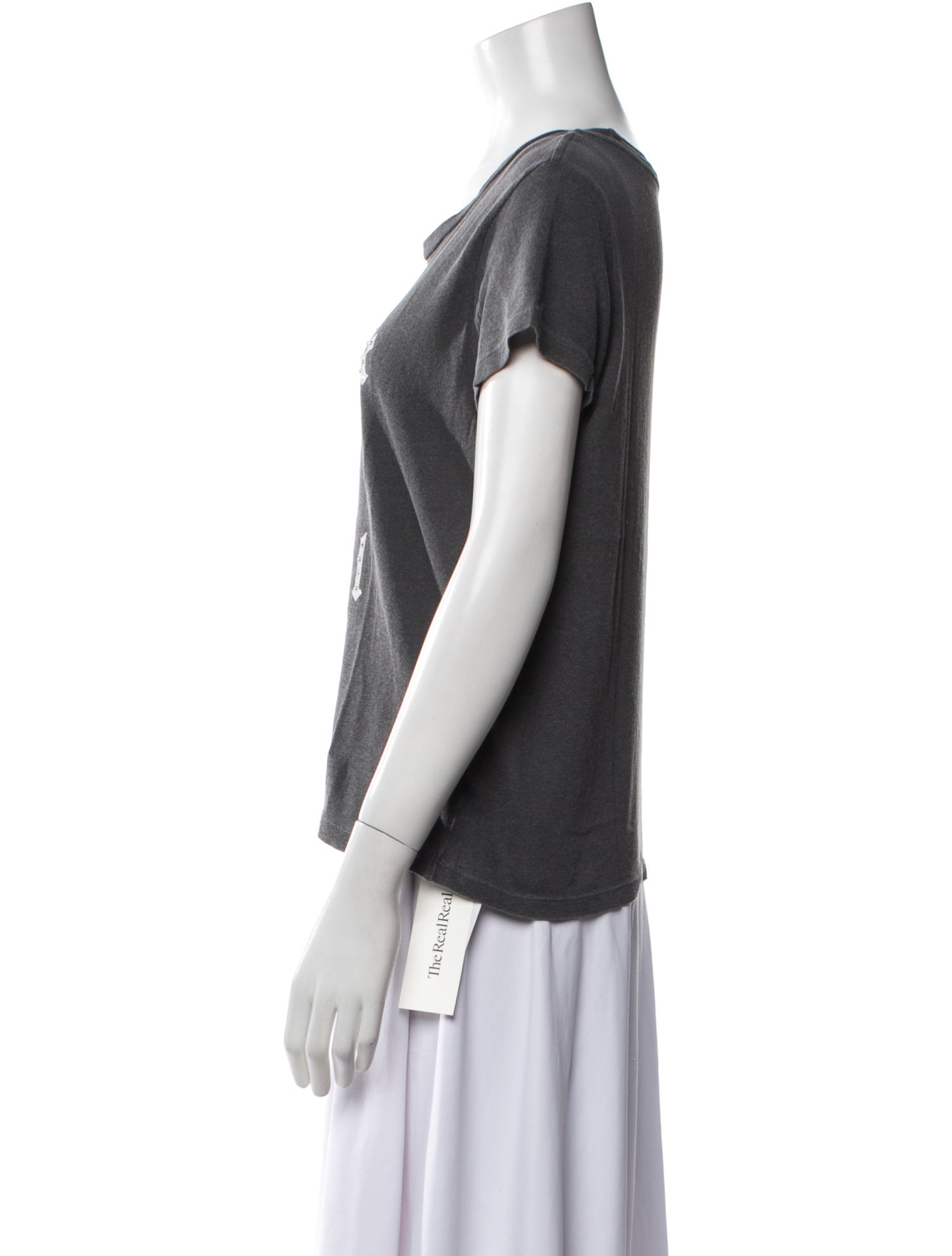 Zadig & Voltaire Graphic Print Scoop Neck T-Shirt