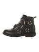 Zadig & Voltaire Leather Studded Accents Combat Boots