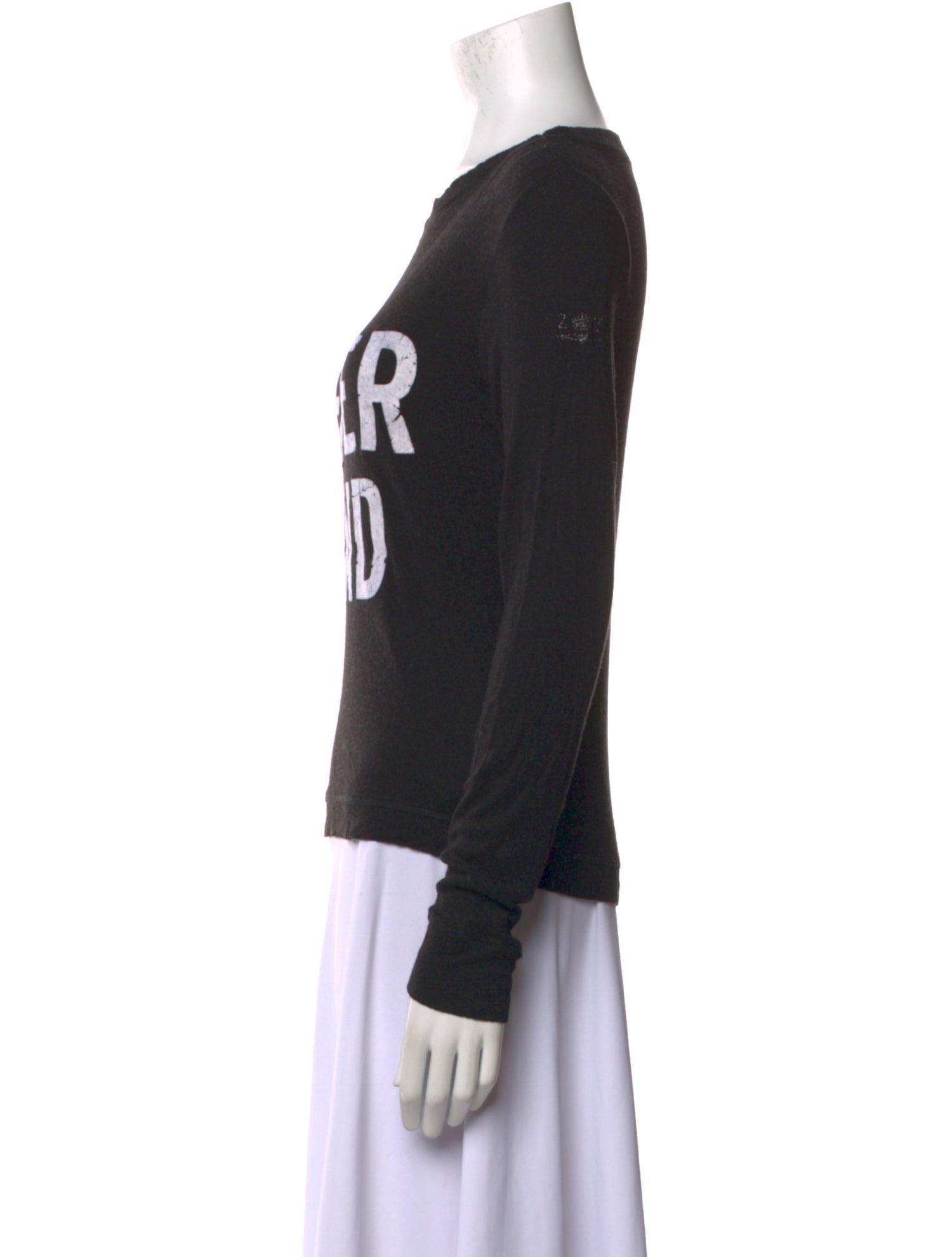 Zadig & Voltaire Graphic Print Scoop Neck Sweatshirt