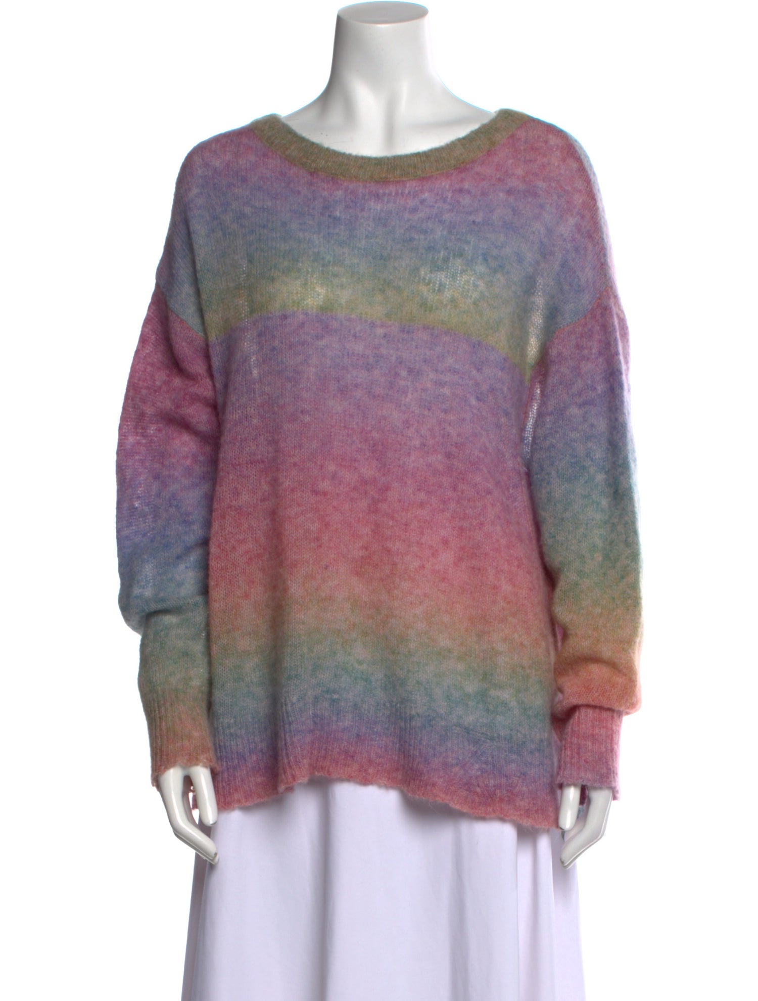 Zadig & Voltaire Striped Scoop Neck Sweater