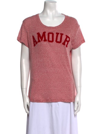 Zadig & Voltaire Graphic Print Scoop Neck T-Shirt