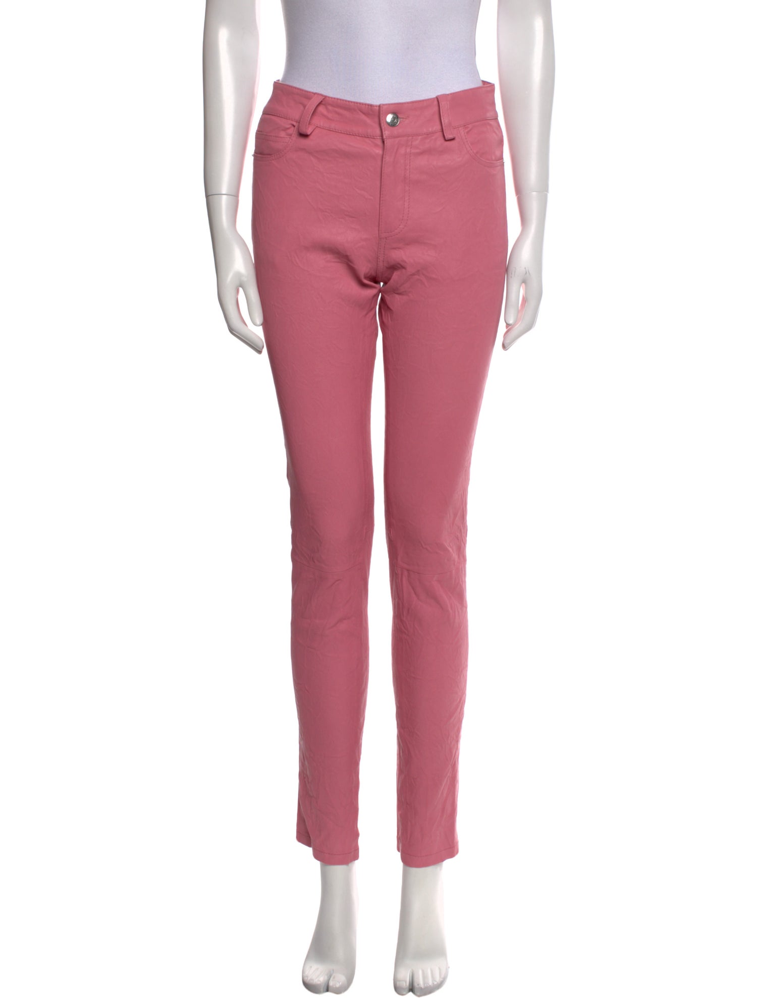 Zadig & Voltaire Lamb Leather Skinny Leg Pants