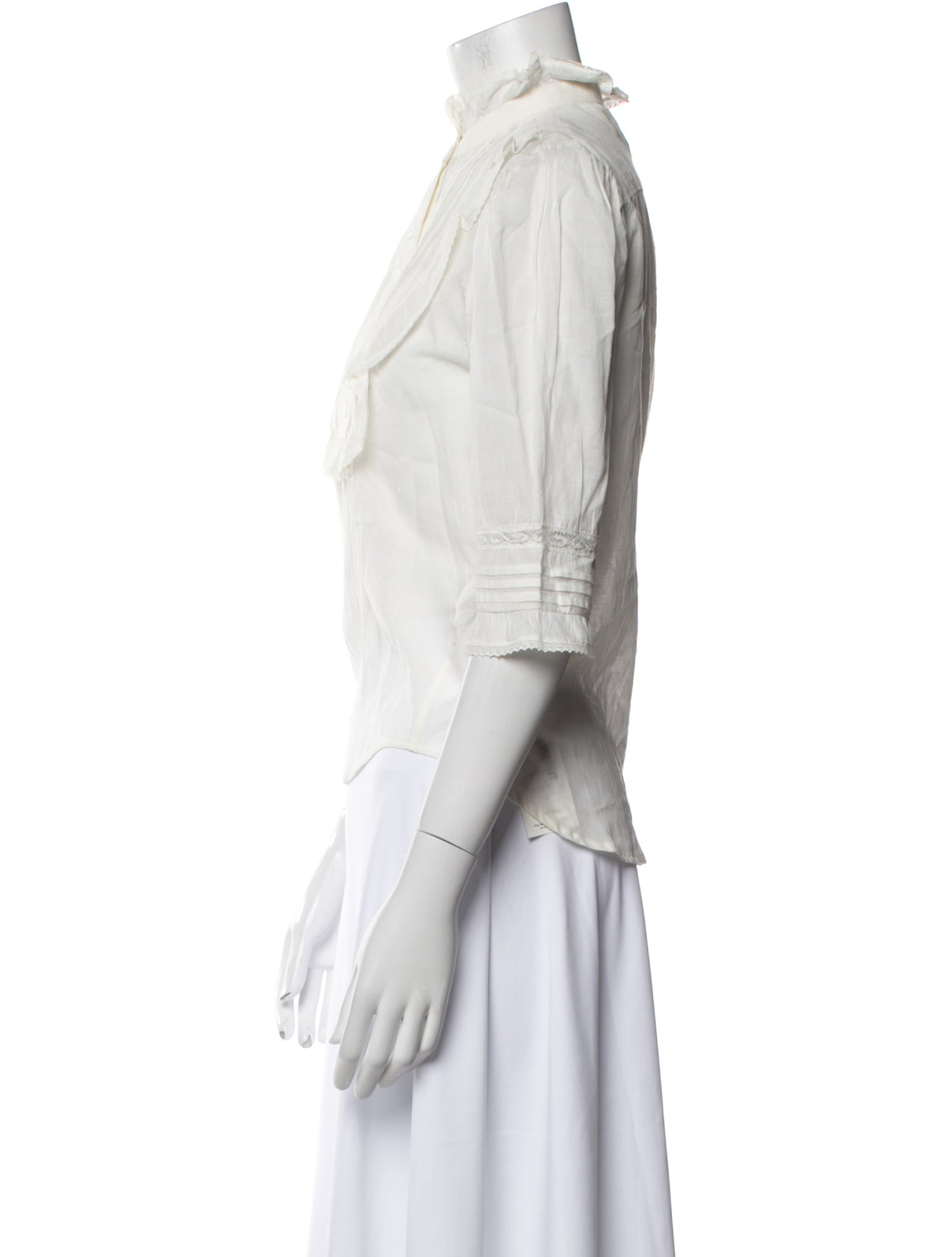 Zadig & Voltaire Mock Neck Three-Quarter Sleeve Blouse w/ Tags