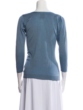 Zadig & Voltaire Scoop Neck Three-Quarter Sleeve Top