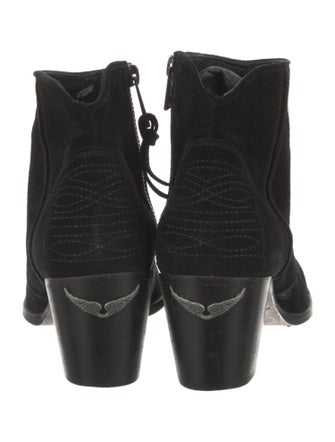 Zadig & Voltaire Suede Western Boots