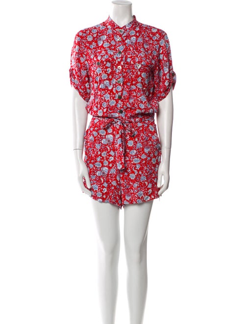 Zadig & Voltaire Printed Mock Neck Romper