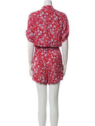 Zadig & Voltaire Printed Mock Neck Romper