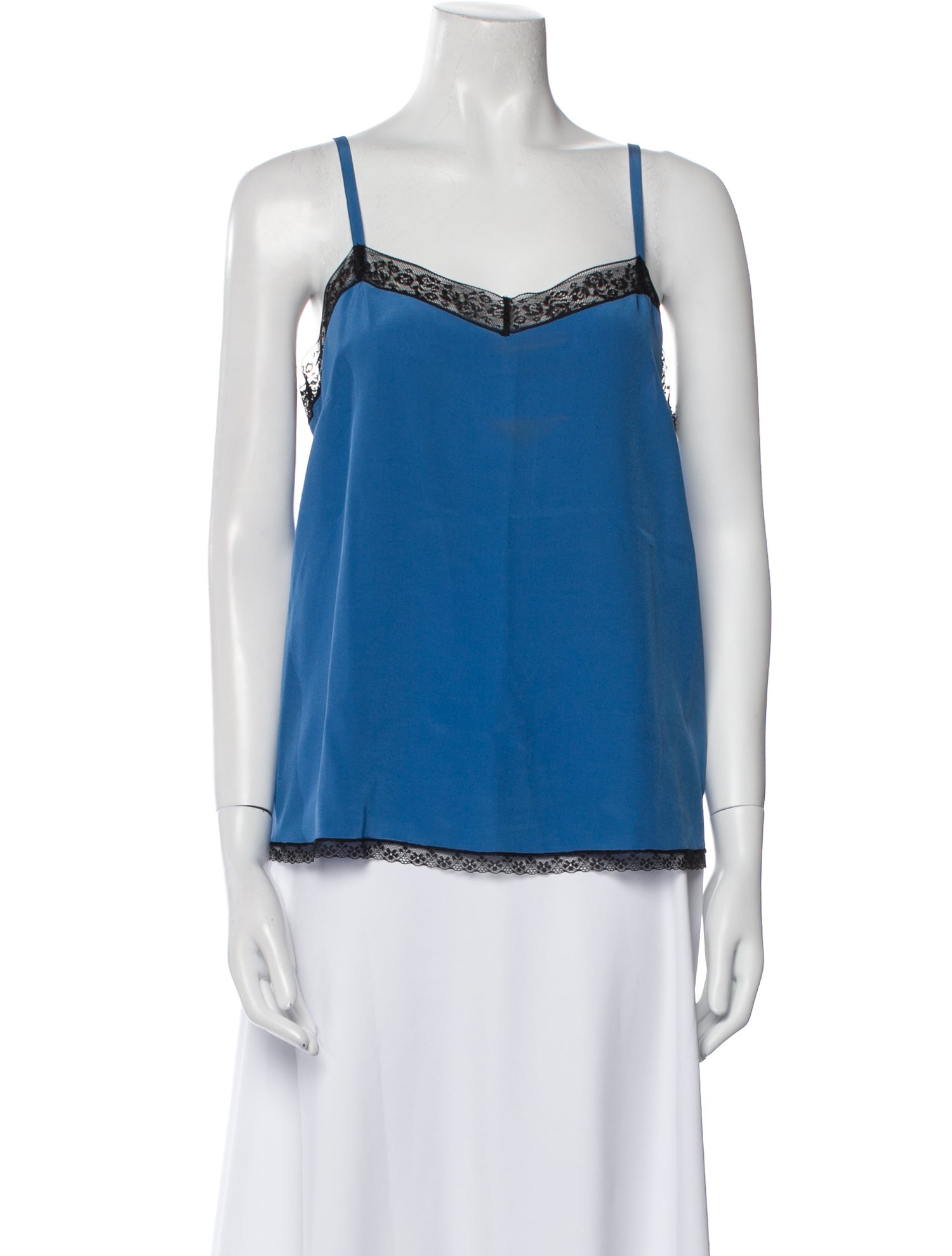 Zadig & Voltaire Silk Square Neckline Top