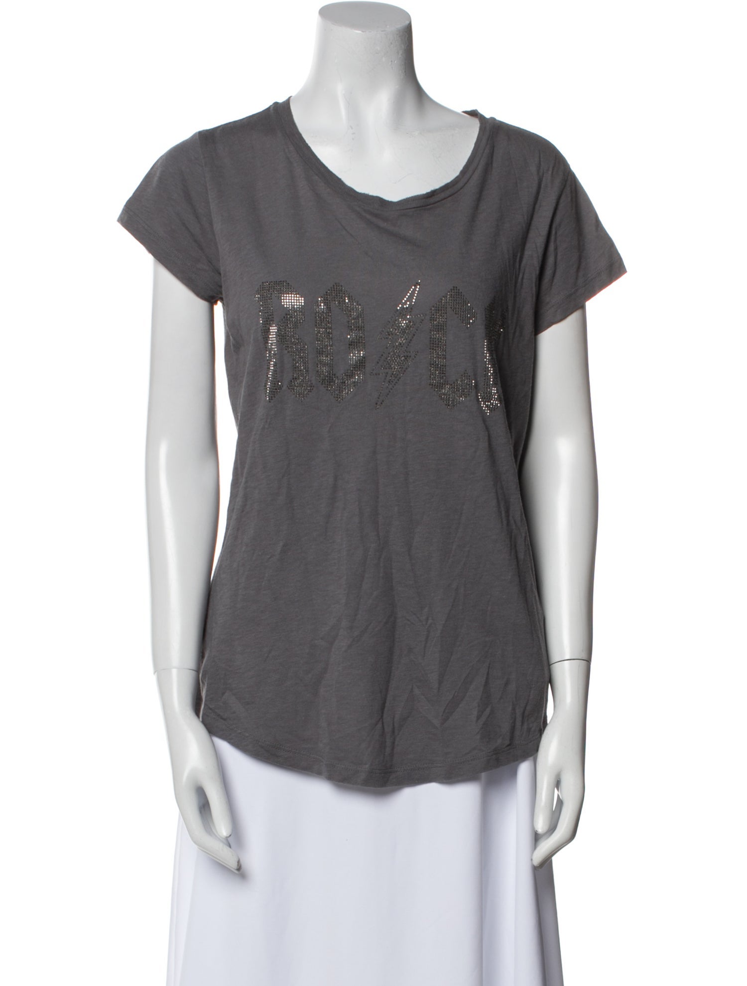 Zadig & Voltaire Scoop Neck Short Sleeve T-Shirt