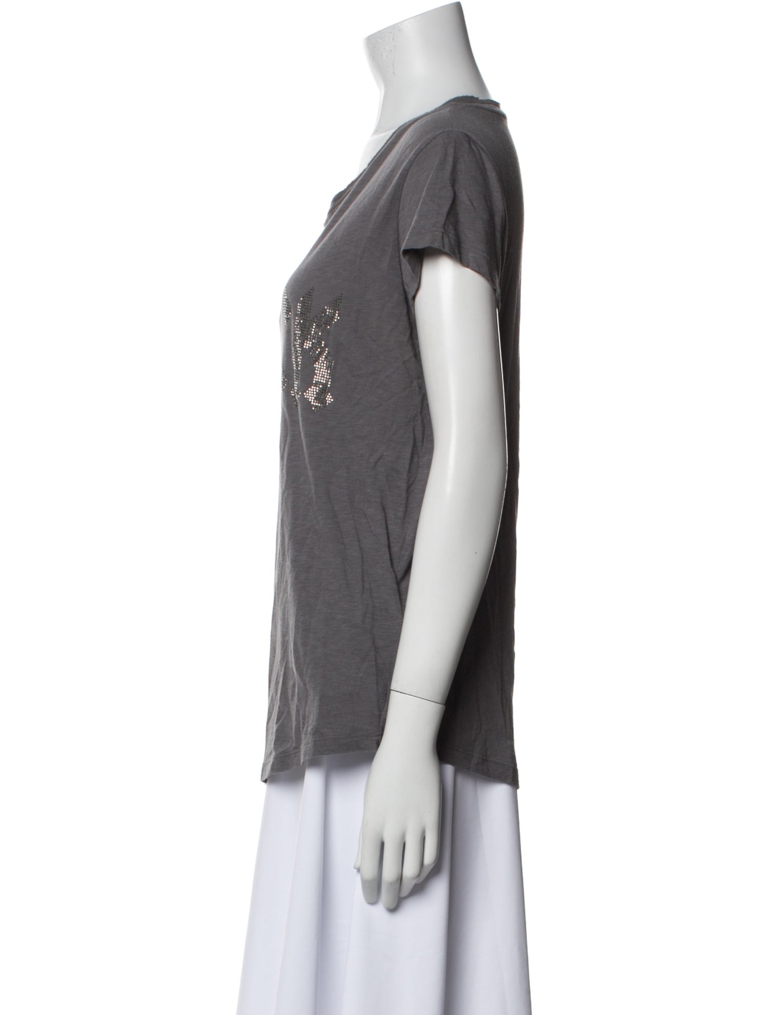 Zadig & Voltaire Scoop Neck Short Sleeve T-Shirt