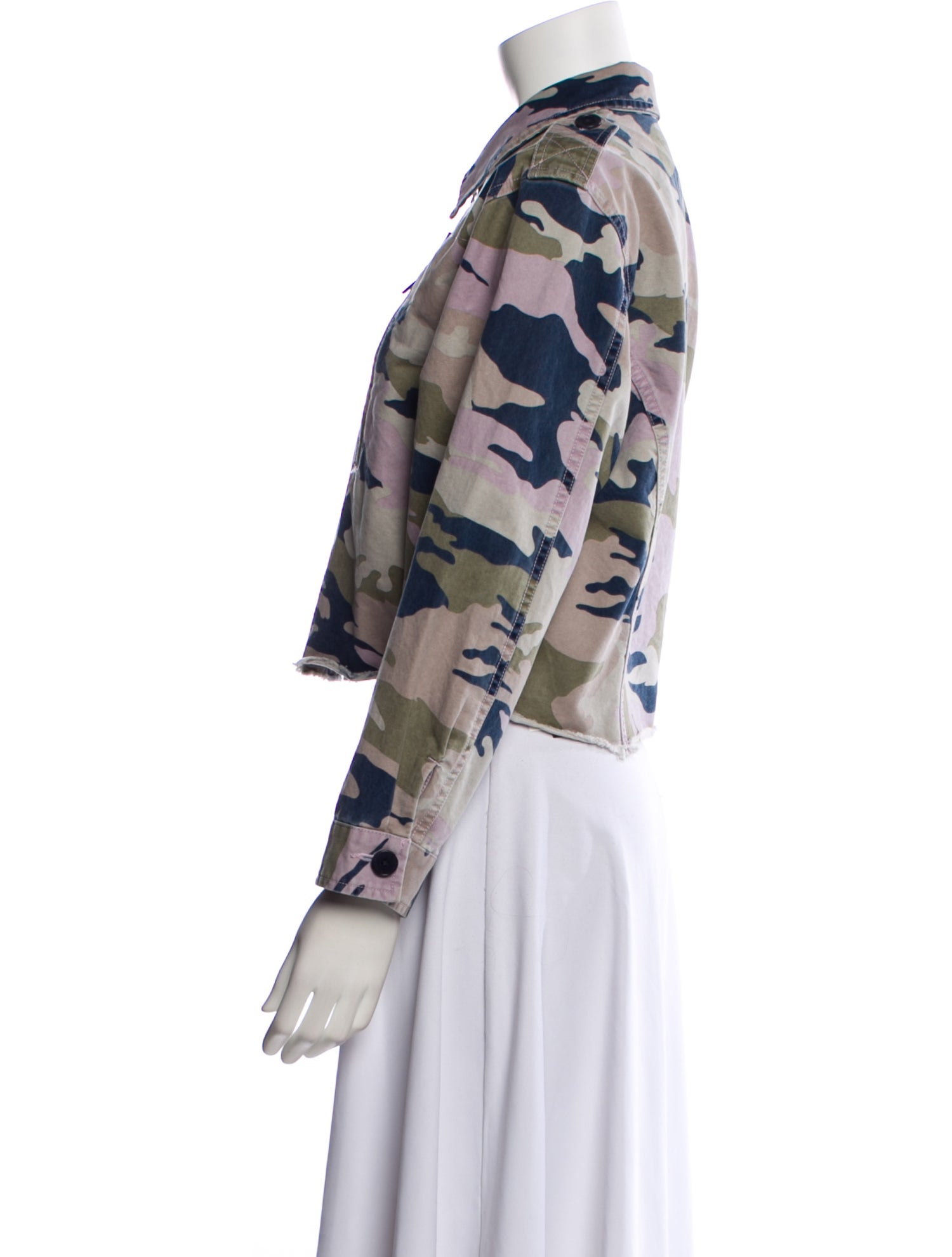 Zadig & Voltaire Camouflage Print Denim Jacket