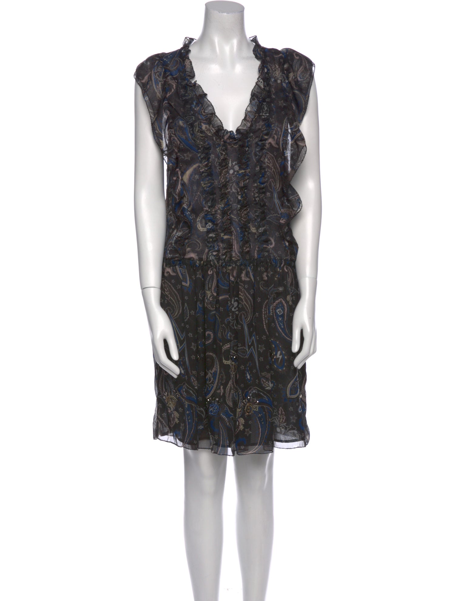 Zadig & Voltaire Printed Mini Dress w/ Tags