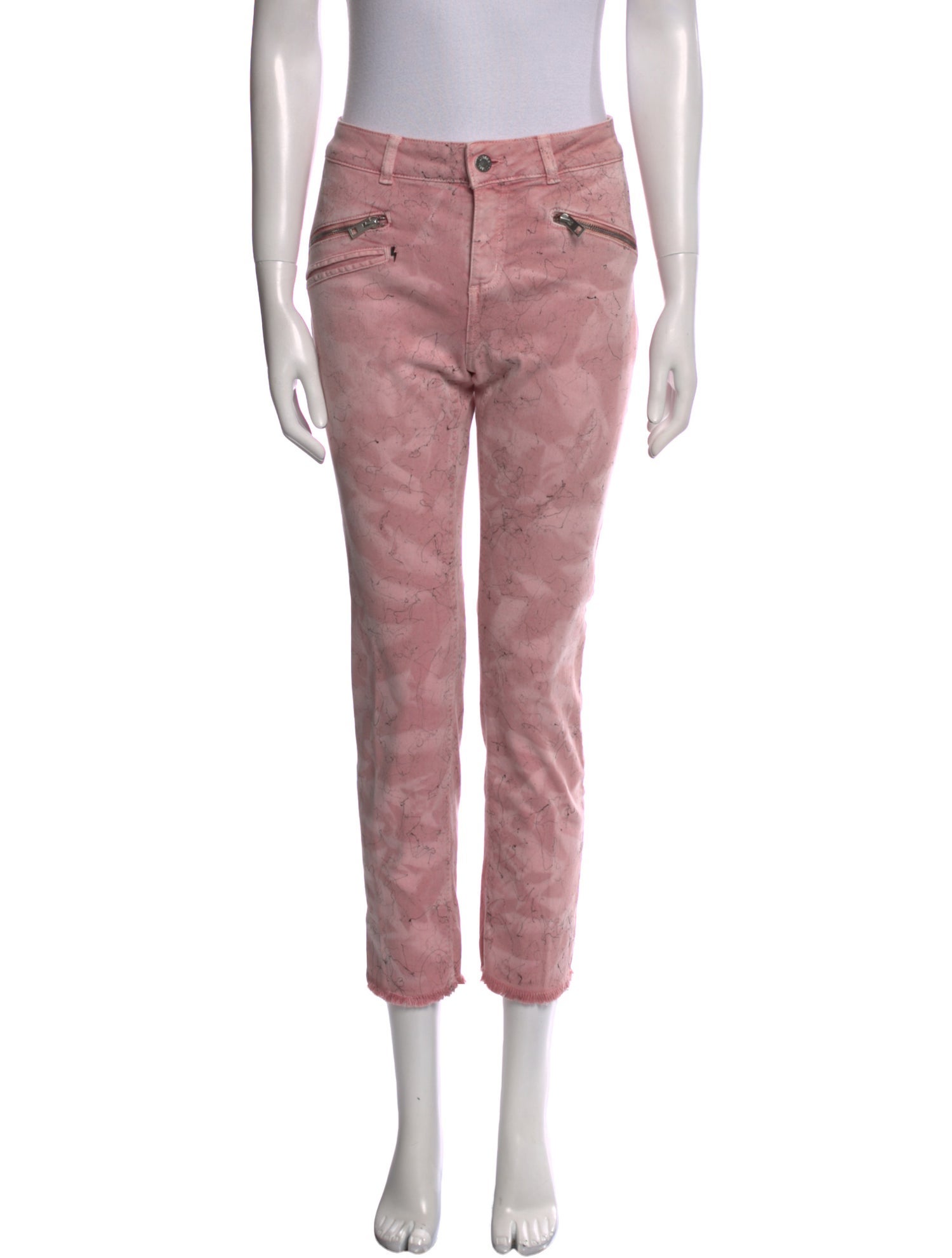 Zadig & Voltaire Tie-Dye Print Straight Leg Pants