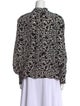 Zadig & Voltaire Printed Mock Neck Blouse