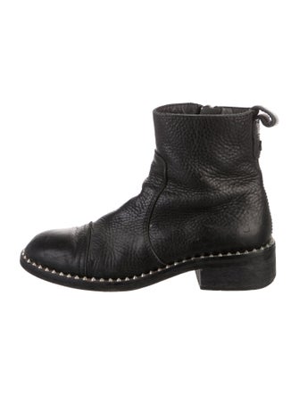 Zadig & Voltaire Leather Studded Accents Boots