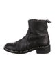 Zadig & Voltaire Leather Studded Accents Boots