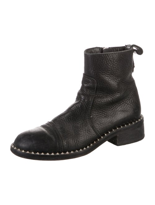 Zadig & Voltaire Leather Studded Accents Boots